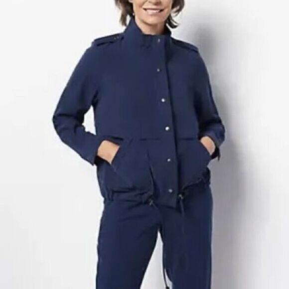 Belle by Kim Gravel Jackets & Blazers - Belle by Kim Gravel Sand Washed Twill Utility Jacket